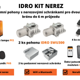 Idro kit nerez dvoukřídlá brána (1)